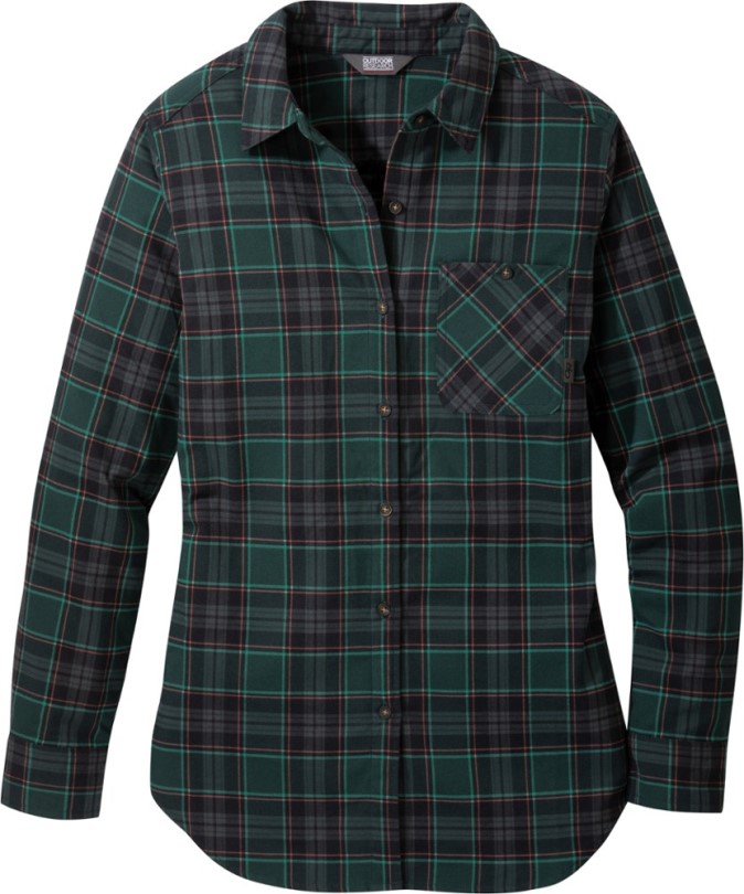 Outdoor Research Kulshan Flanell Tunika Damen Fir Rei Coop