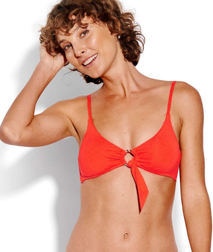 Tangelo Seafolly Active Bralette-Badeanzugoberteil Mit Ring Vorne Damen Rei Co-op