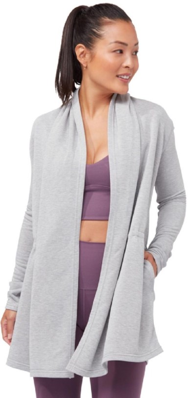 Grauer Manduka Meditationscardigan Damen Rei Coop