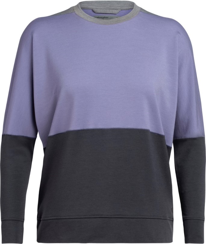 Rei Coop Icebreaker Cool-lite Momentum Crewe Pullover Damen Panther-fossil