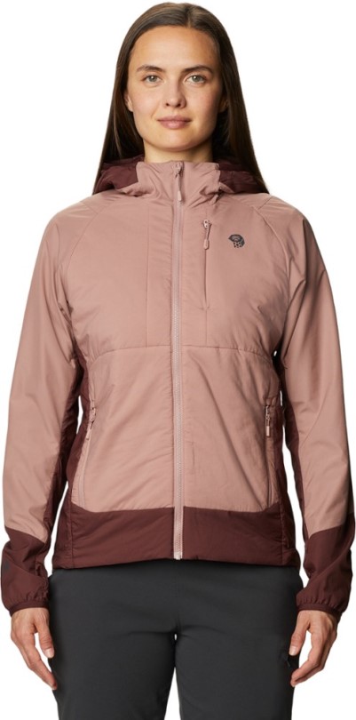 Rauchquarz Rei Coop Mountain Hardwear Kor Cirrus Hybrid Hoodie Damen