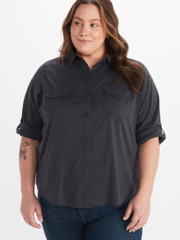 Marmot Annika Langarmshirt Damen Große Größen Dark Steel Rei Coop