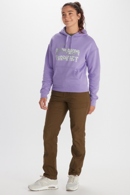 Marmot Coast Hoodie Damen Rei Coop Paisley Lila