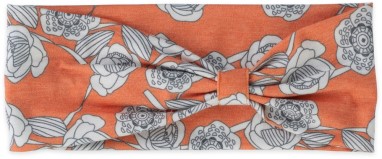 Rei Coop Orange Stempel Pfingstrose Stirnband Damen