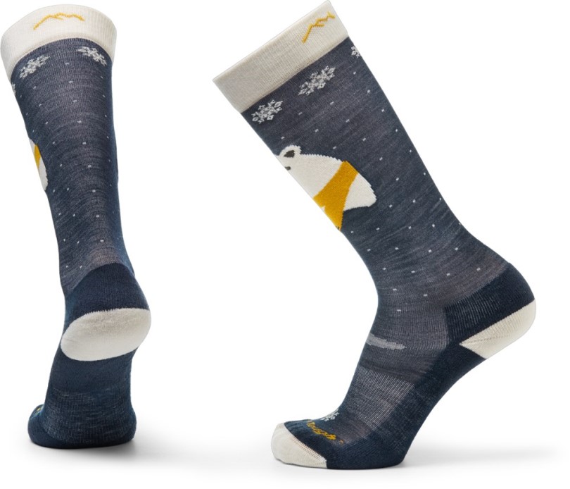 Verflixt Robuste Wadenkissensocken Mit Eisbären In Kid Blue Rei Co-op