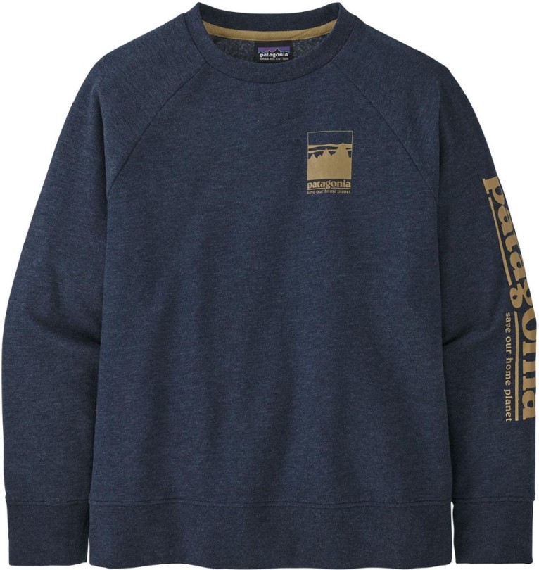 Navy Patagonia Leichtes Rundhals-Sweatshirt Kid Rei Co-op