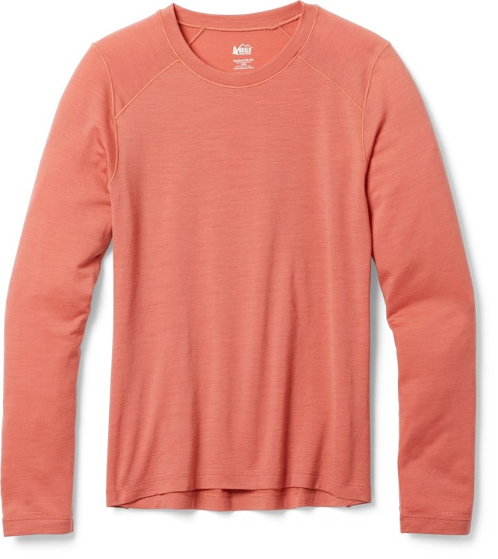 Rose Mauve Rei Co-op Mittelschweres Baselayer-Oberteil Aus Merinowolle Für Kinder