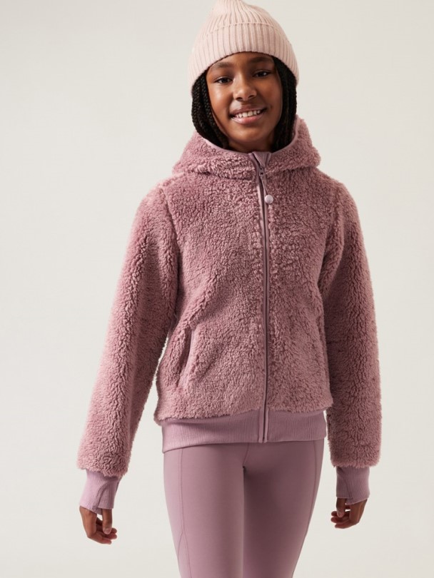 Rei Coop Athleta So Snug Sherpa-fleecejacke Mädchen Sugarplum Mauve