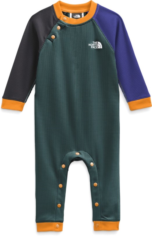 Green Rei Co-op The North Face Waffle Baselayer Einteiler Kleinkinder