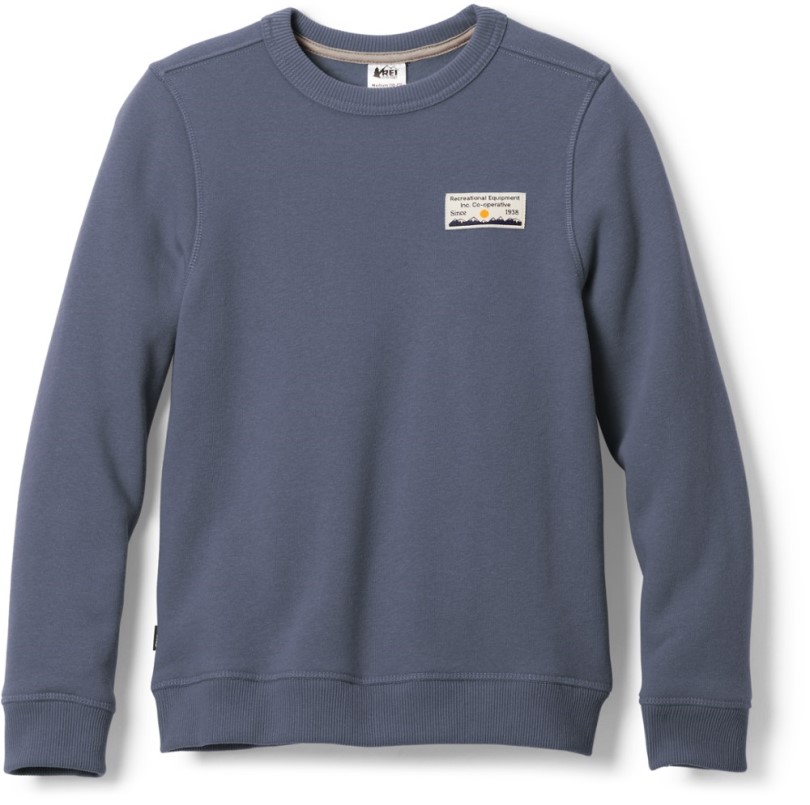 Blaues Rei Co-op-Sweatshirt Mit Rundhalsausschnitt Für Kinder
