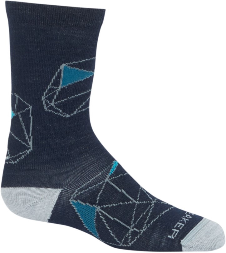 Rei Coop Navy Icebreaker Lifestyle Ultraleichte Crew Socken Kind
