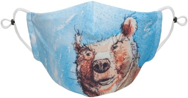 Hinterhältiger Bär Rei Koop Sonntagnachmittag Künstlerserie Gesichtsmaske Kind